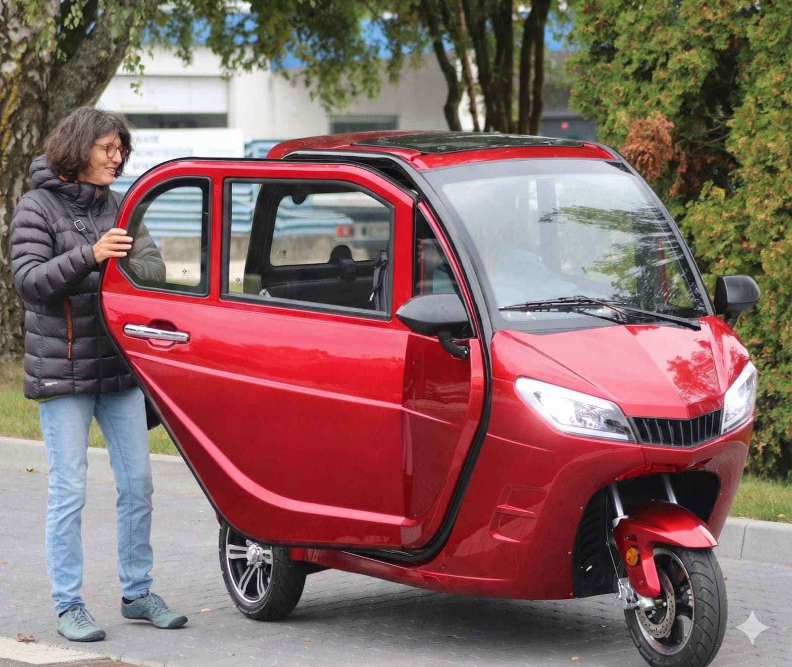 Kabinenroller Cruise - Bei Regen und Kälte trocken und warm ankommen. Platz für zwei Personen.